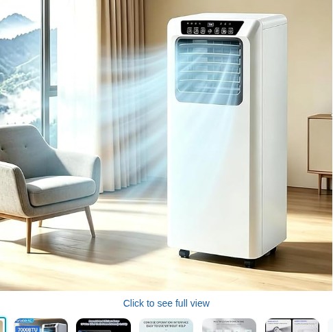 Portable Air Conditioning Unit 7000/9000 BTU,3-in-1 Cooling 7000BTU | Dehumidifier & Fan,Energy Class A,Quiet 42dB Operation,Digital Display,24h Timer,Window Kit, Covers Up to 25㎡/270 sq.ft